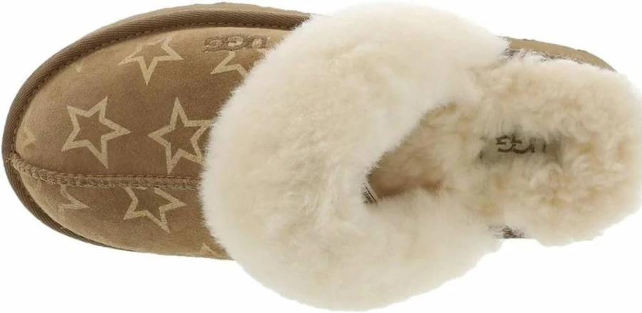 UGG Girls' K Cozy II Iridescent Star Slippers | Shimmering Kids' Indoor Shoes