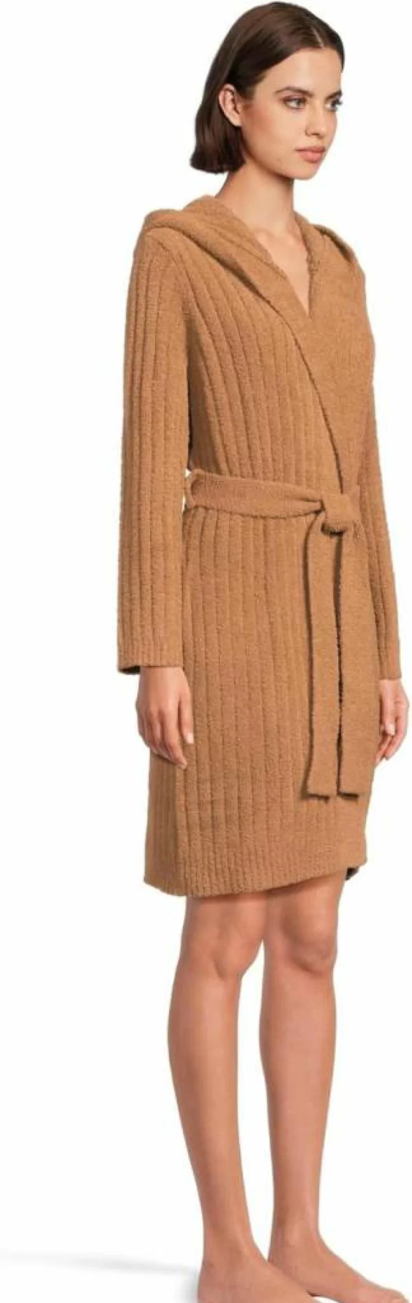 UGG Women's Amari Robe Ribbed Knit Comfortable Lounge Robe