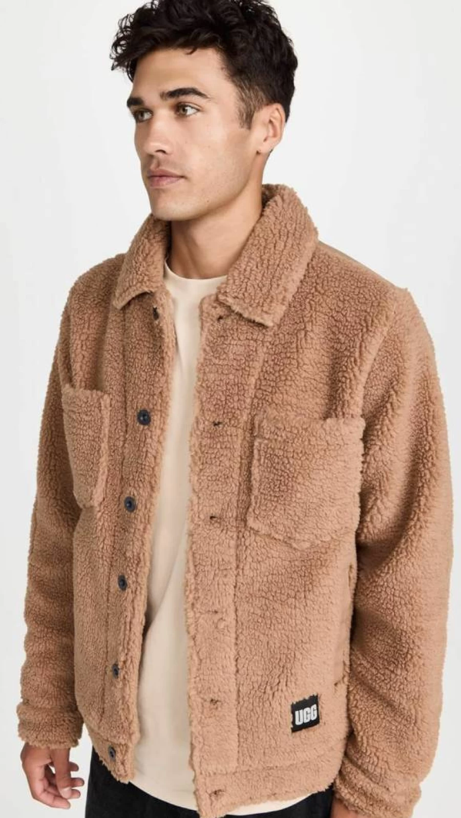 UGG Men's Janson Sherpa-Lined Denim Trucker Jacket – Warm Winter Coat