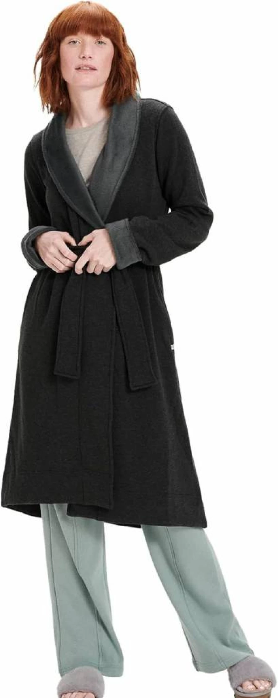 UGG Women's Duffield Robe - Cozy Fleece Bathrobe with Hood, Soft Loungewear for Comfort & Warmth